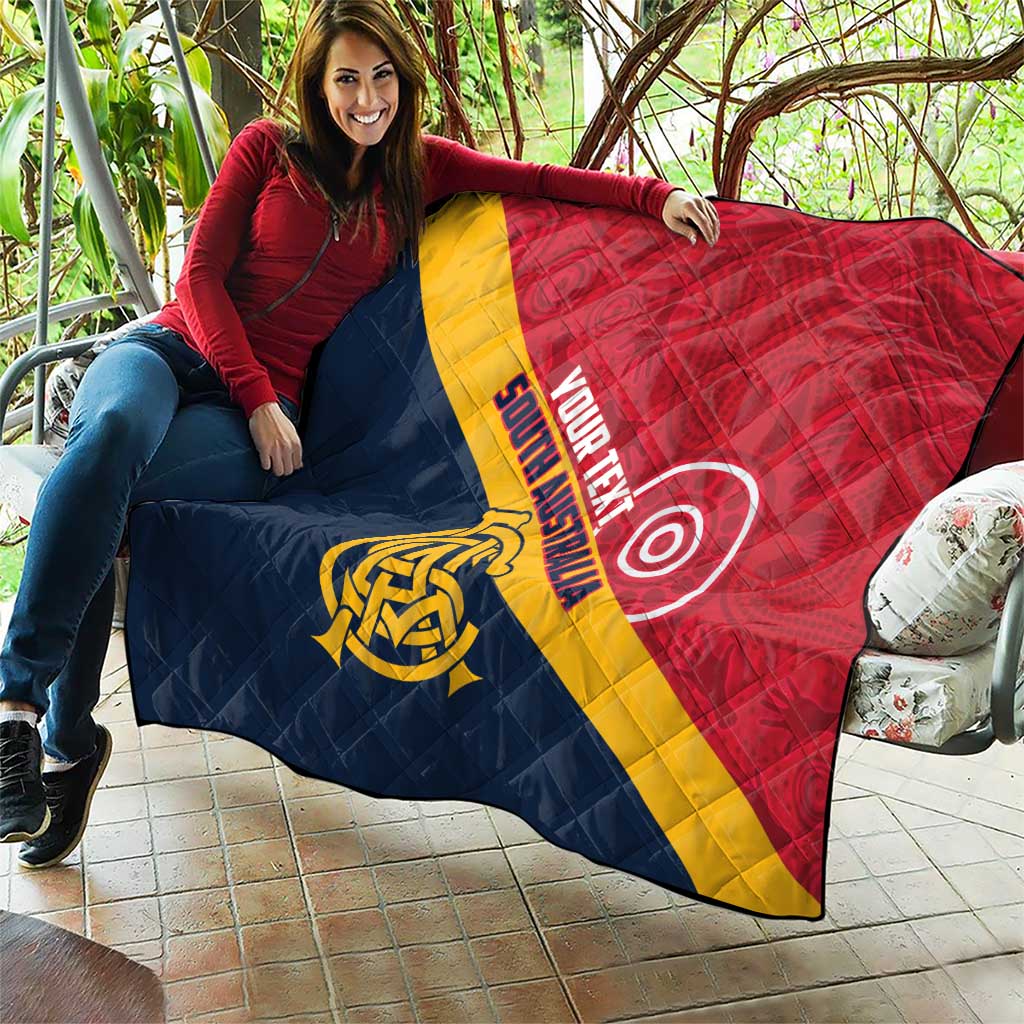 Custom South Australia Cricket Quilt Go Champions - Aboriginal Art