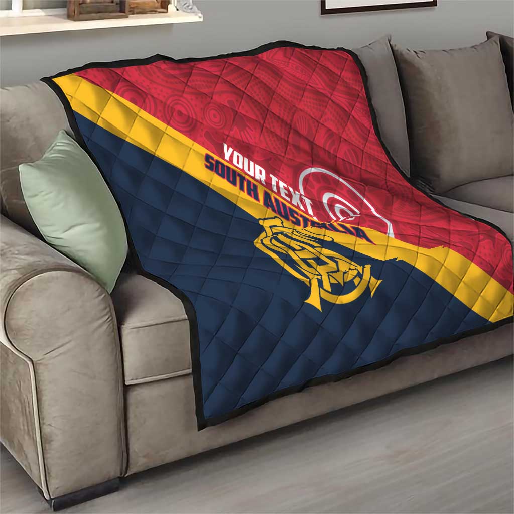 Custom South Australia Cricket Quilt Go Champions - Aboriginal Art