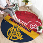 Custom South Australia Cricket Round Carpet Go Champions - Aboriginal Art