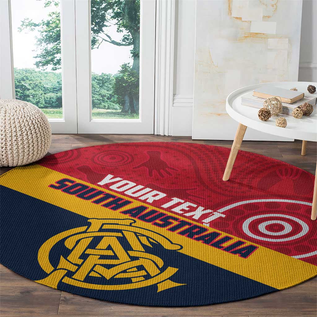Custom South Australia Cricket Round Carpet Go Champions - Aboriginal Art