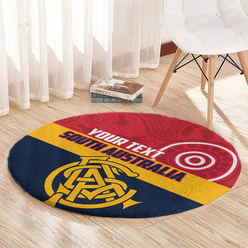 Custom South Australia Cricket Round Carpet Go Champions - Aboriginal Art