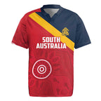 Custom South Australia Cricket Rugby Jersey Go Champions - Aboriginal Art