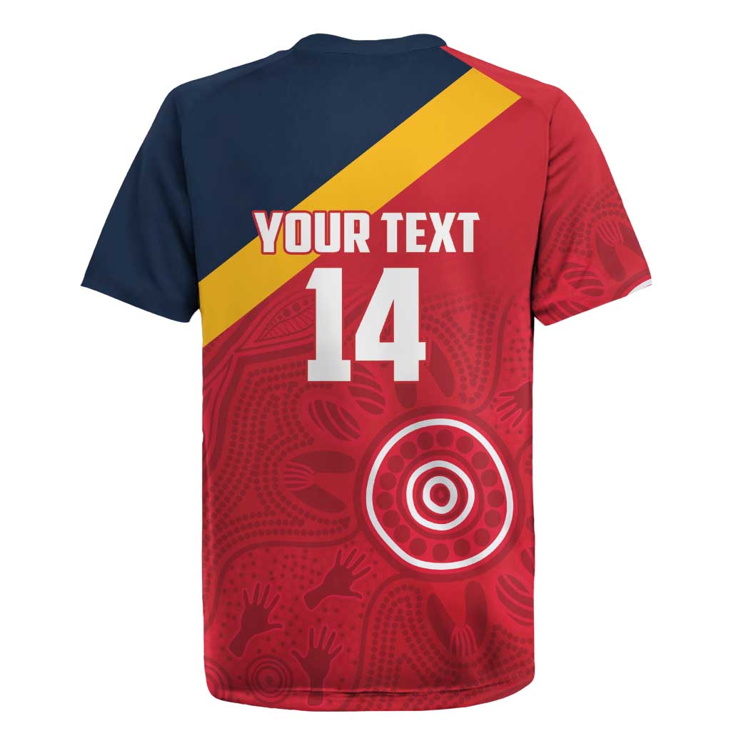 Custom South Australia Cricket Rugby Jersey Go Champions - Aboriginal Art