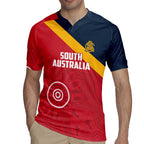 Custom South Australia Cricket Rugby Jersey Go Champions - Aboriginal Art