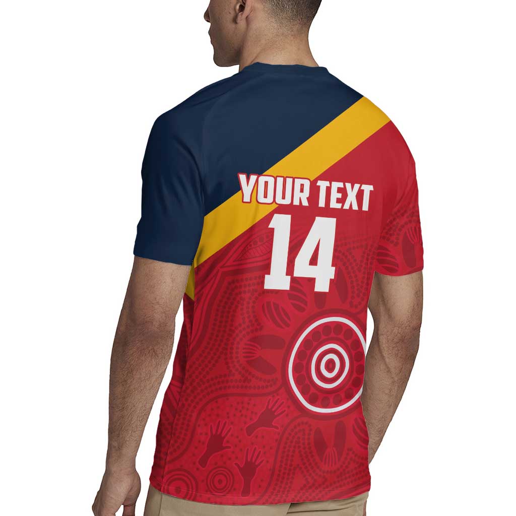 Custom South Australia Cricket Rugby Jersey Go Champions - Aboriginal Art