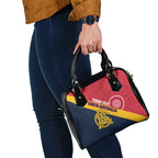Custom South Australia Cricket Shoulder Handbag Go Champions - Aboriginal Art