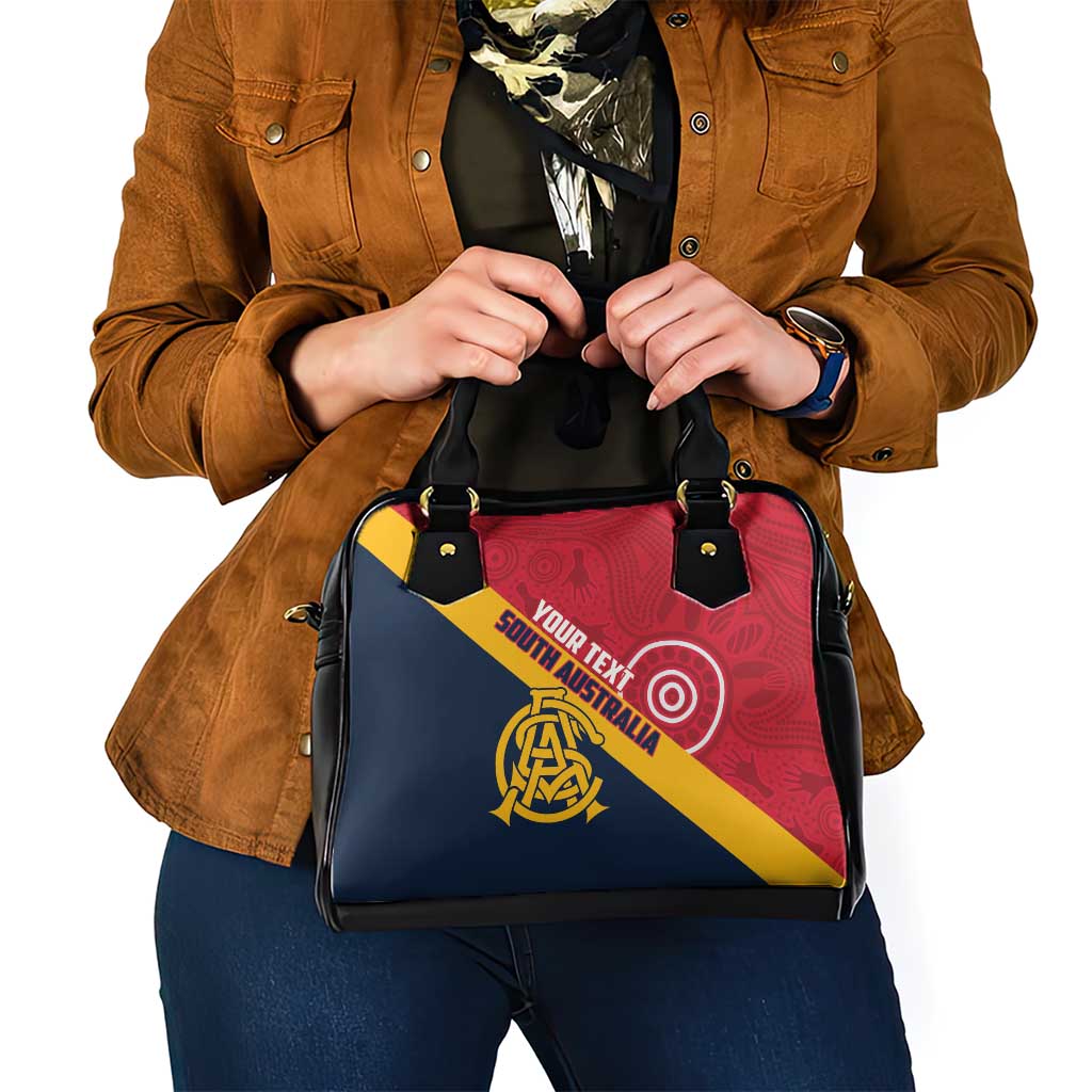 Custom South Australia Cricket Shoulder Handbag Go Champions - Aboriginal Art