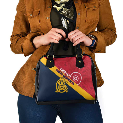 Custom South Australia Cricket Shoulder Handbag Go Champions - Aboriginal Art