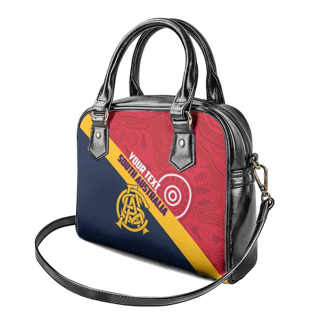 Custom South Australia Cricket Shoulder Handbag Go Champions - Aboriginal Art