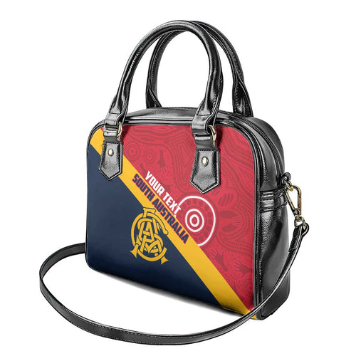 Custom South Australia Cricket Shoulder Handbag Go Champions - Aboriginal Art