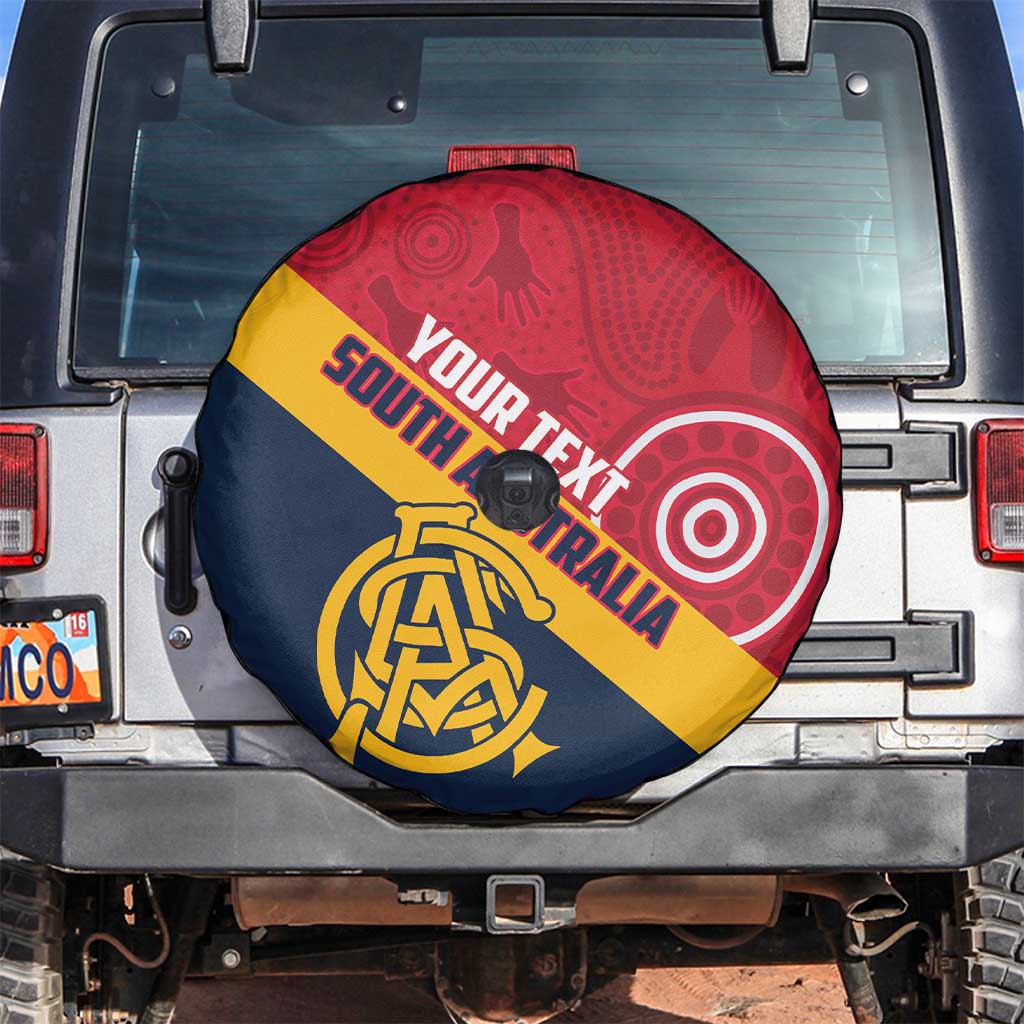 Custom South Australia Cricket Spare Tire Cover Go Champions - Aboriginal Art