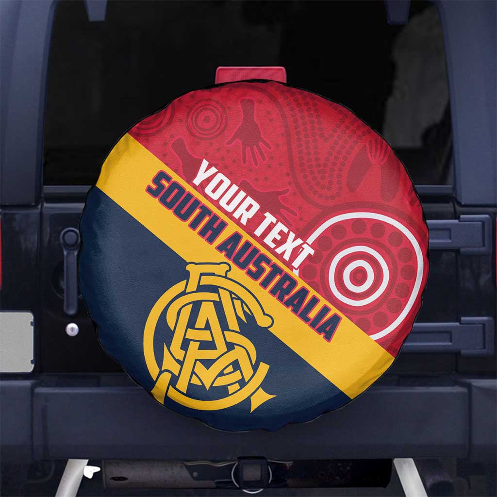 Custom South Australia Cricket Spare Tire Cover Go Champions - Aboriginal Art