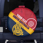 Custom South Australia Cricket Spare Tire Cover Go Champions - Aboriginal Art