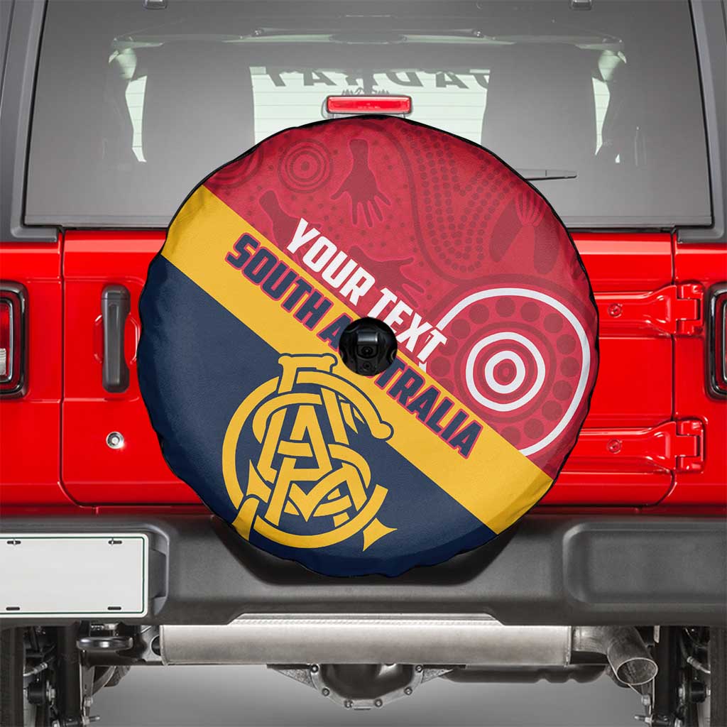Custom South Australia Cricket Spare Tire Cover Go Champions - Aboriginal Art