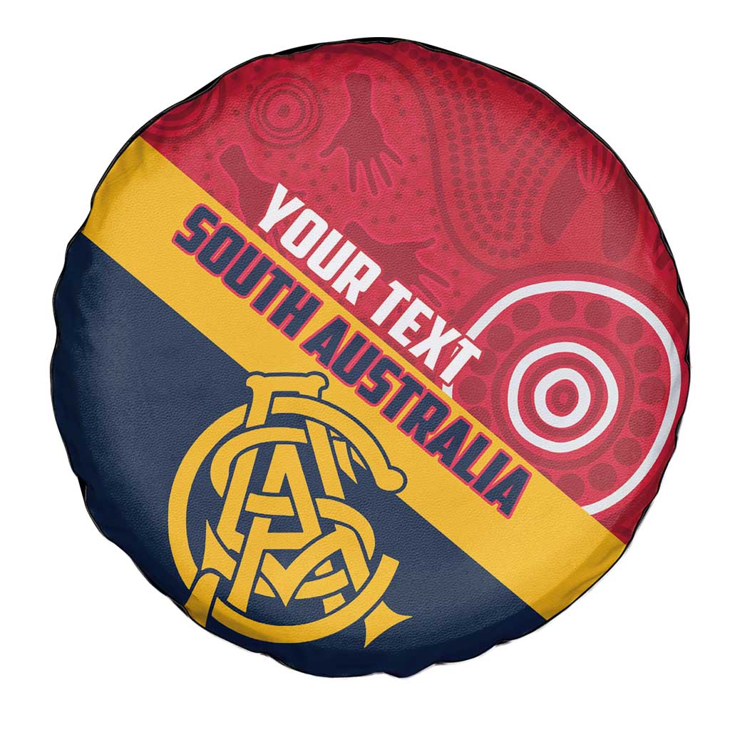 Custom South Australia Cricket Spare Tire Cover Go Champions - Aboriginal Art