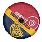 Custom South Australia Cricket Spare Tire Cover Go Champions - Aboriginal Art