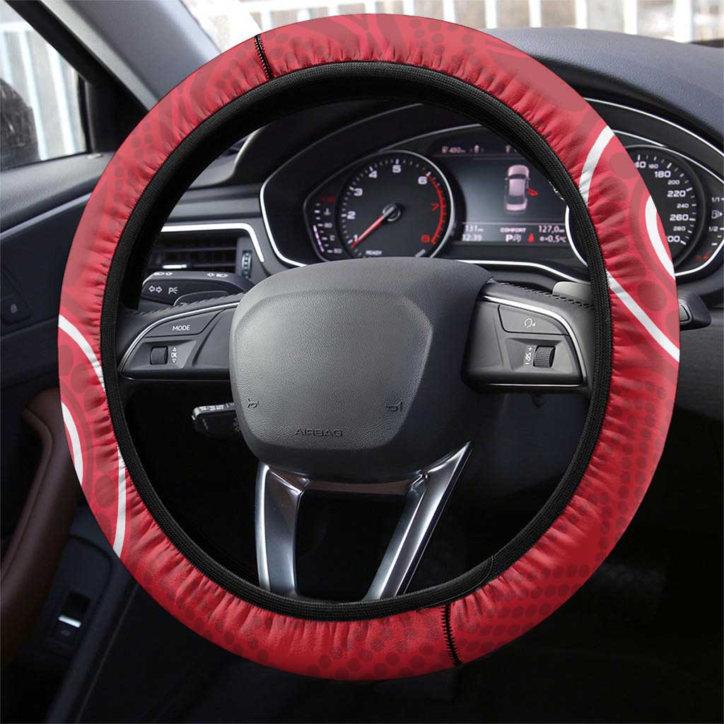 South Australia Cricket Steering Wheel Cover Go Champions - Aboriginal Art