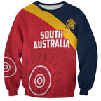 Custom South Australia Cricket Sweatshirt Go Champions - Aboriginal Art