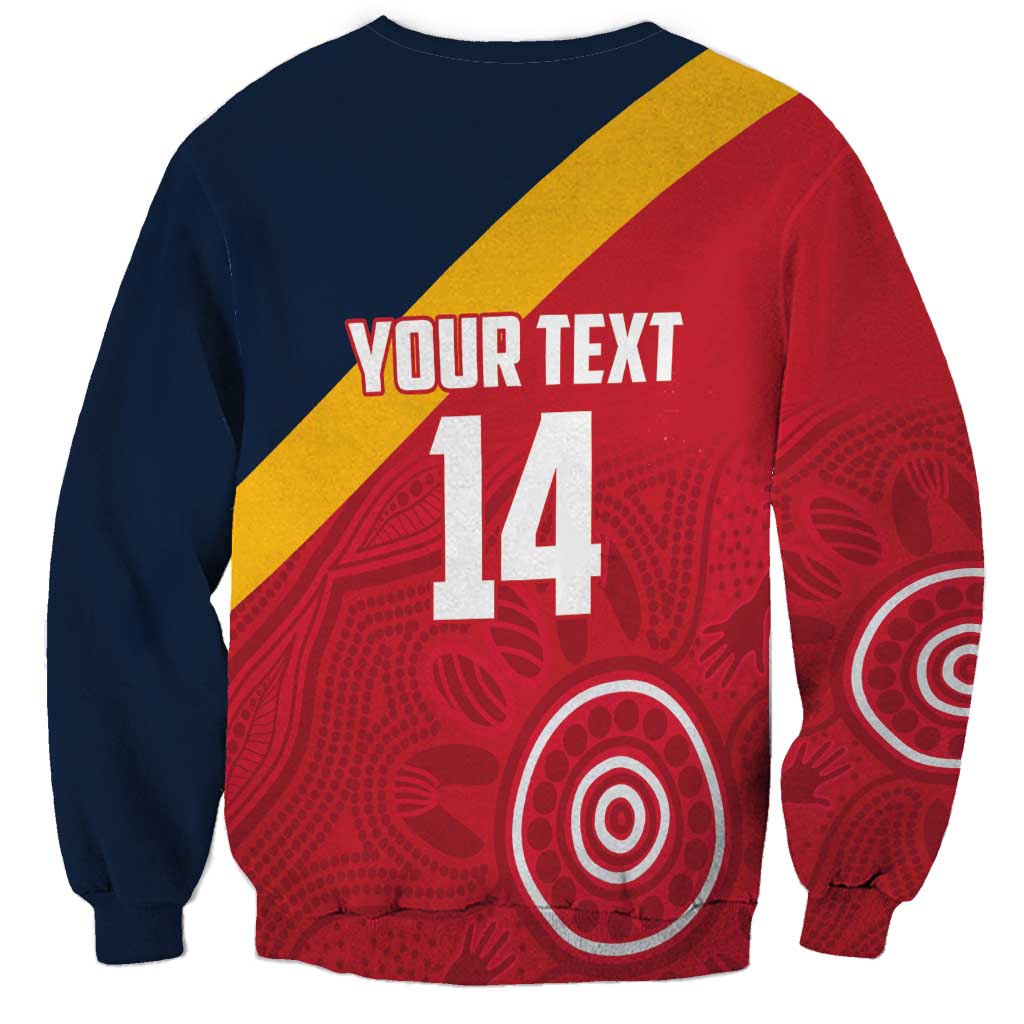 Custom South Australia Cricket Sweatshirt Go Champions - Aboriginal Art