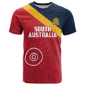 Custom South Australia Cricket T Shirt Go Champions - Aboriginal Art