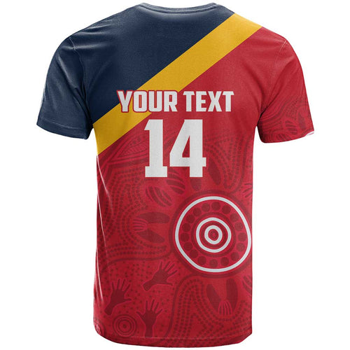 Custom South Australia Cricket T Shirt Go Champions - Aboriginal Art