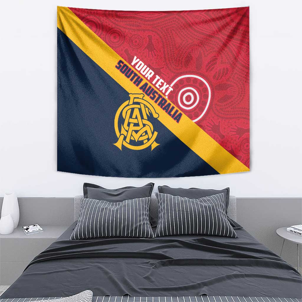 Custom South Australia Cricket Tapestry Go Champions - Aboriginal Art