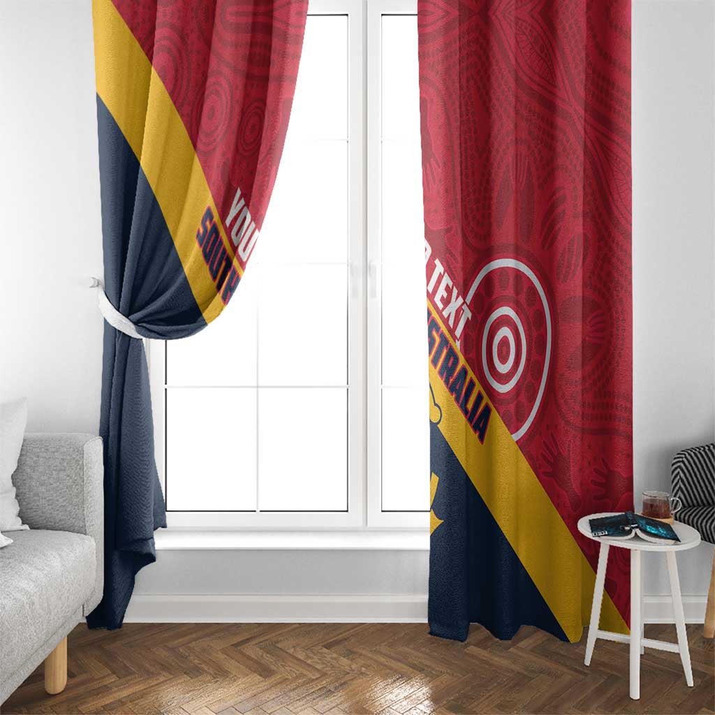 Custom South Australia Cricket Window Curtain Go Champions - Aboriginal Art