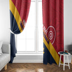 Custom South Australia Cricket Window Curtain Go Champions - Aboriginal Art