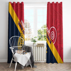 Custom South Australia Cricket Window Curtain Go Champions - Aboriginal Art