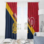 Custom South Australia Cricket Window Curtain Go Champions - Aboriginal Art