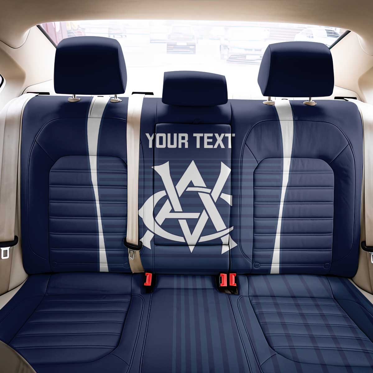 Custom Victoria Cricket Back Car Seat Cover Go Champions - Sporty Style