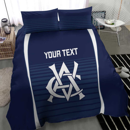 Custom Victoria Cricket Bedding Set Go Champions - Sporty Style