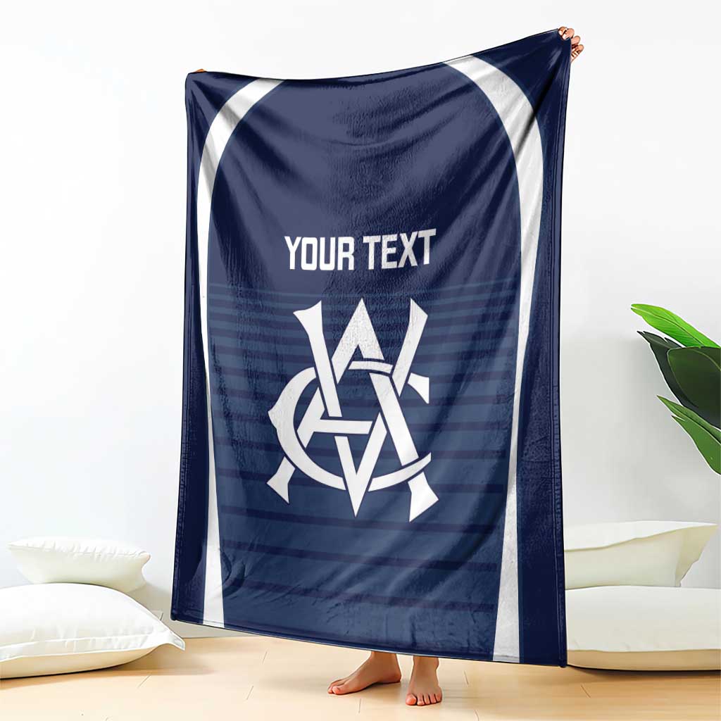 Custom Victoria Cricket Blanket Go Champions - Sporty Style