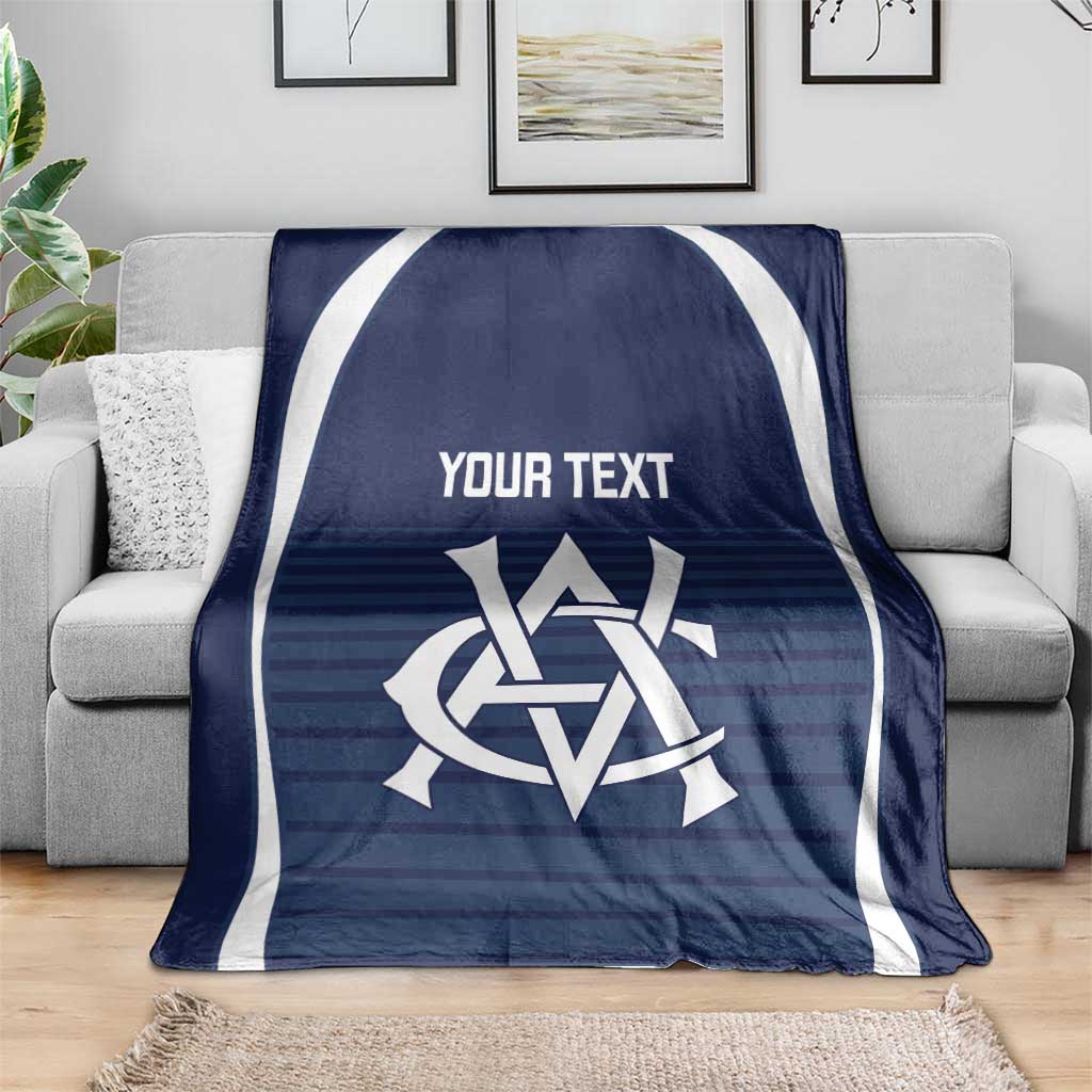 Custom Victoria Cricket Blanket Go Champions - Sporty Style