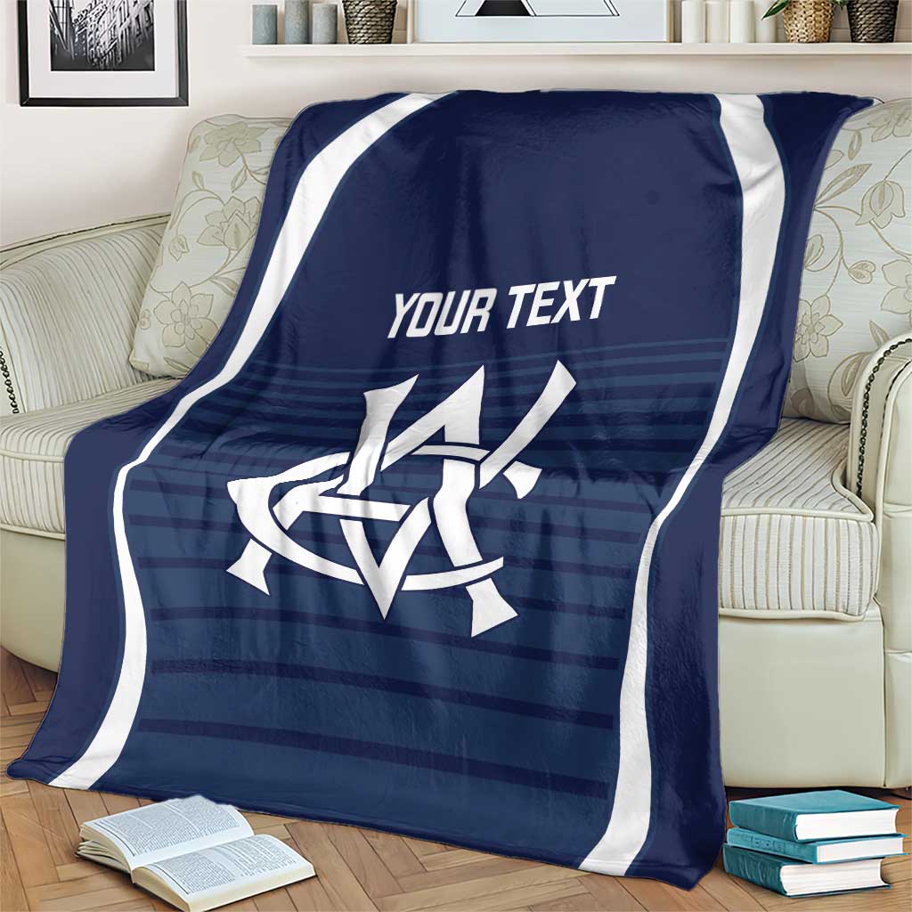 Custom Victoria Cricket Blanket Go Champions - Sporty Style