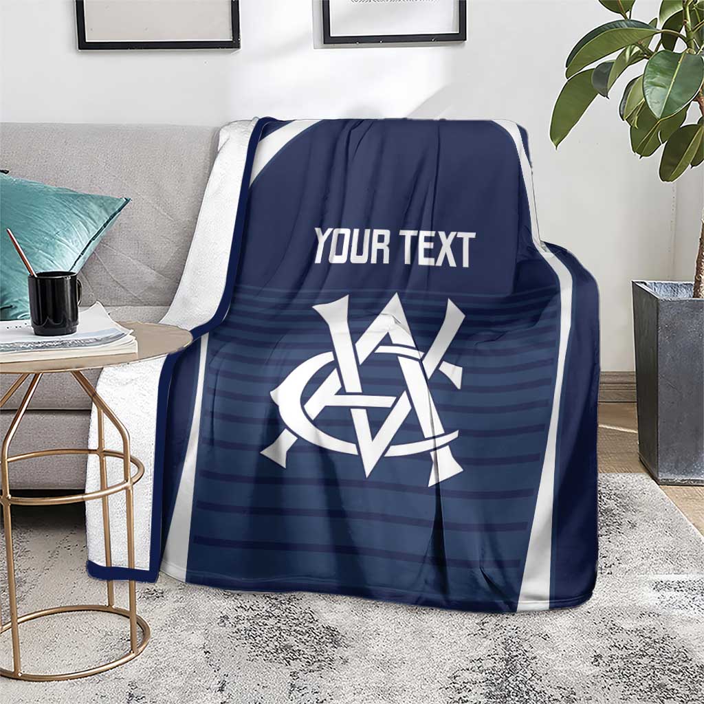 Custom Victoria Cricket Blanket Go Champions - Sporty Style
