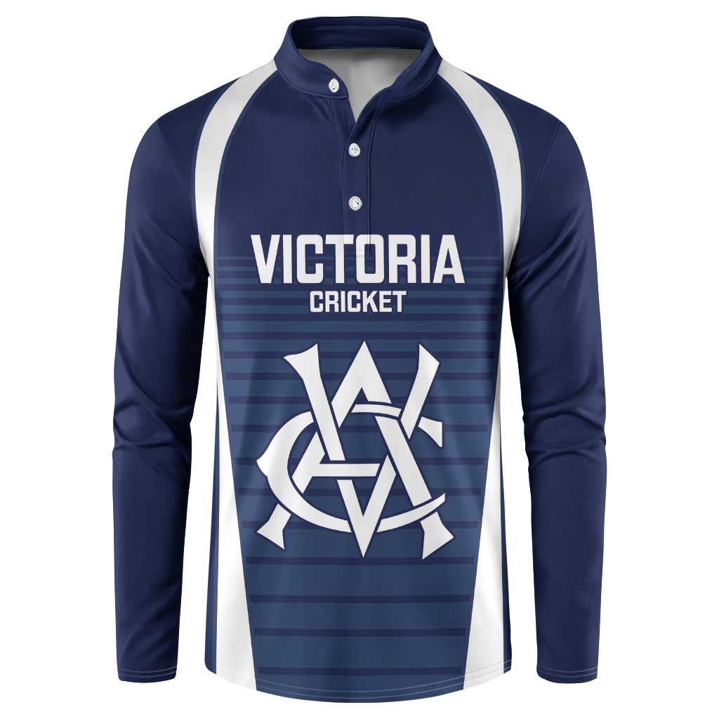 Custom Victoria Cricket Button Sweatshirt Go Champions - Sporty Style