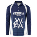 Custom Victoria Cricket Button Sweatshirt Go Champions - Sporty Style