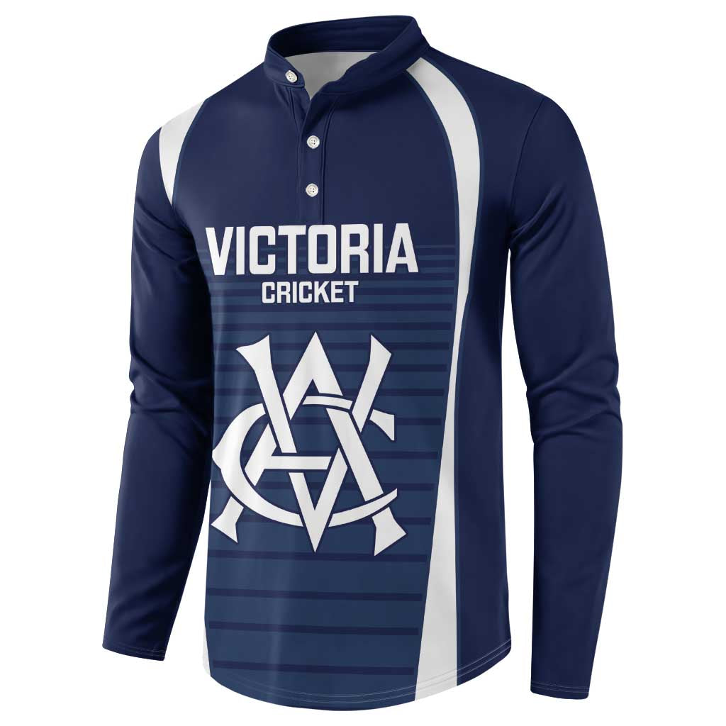 Custom Victoria Cricket Button Sweatshirt Go Champions - Sporty Style