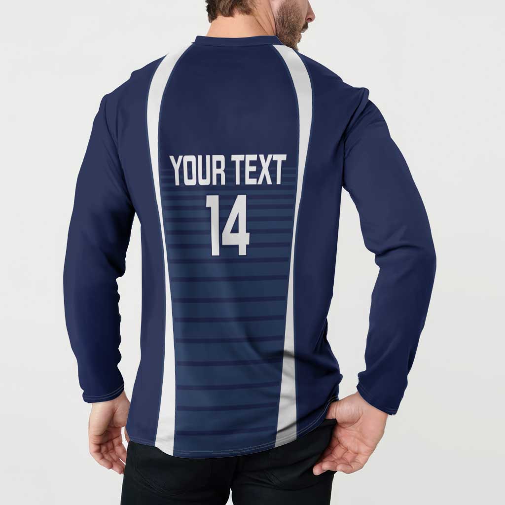 Custom Victoria Cricket Button Sweatshirt Go Champions - Sporty Style