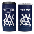 Custom Victoria Cricket 4 in 1 Can Cooler Tumbler Go Champions - Sporty Style