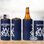 Custom Victoria Cricket 4 in 1 Can Cooler Tumbler Go Champions - Sporty Style