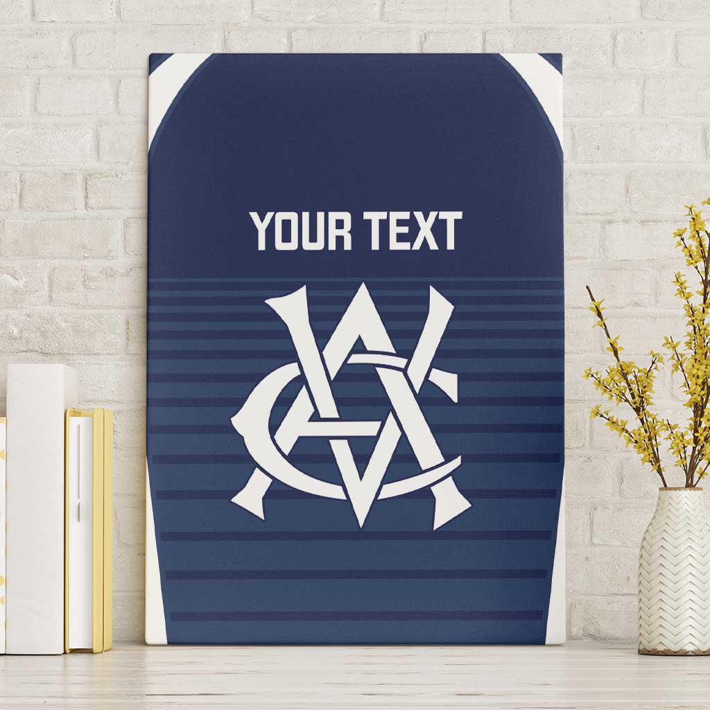 Custom Victoria Cricket Canvas Wall Art Go Champions - Sporty Style