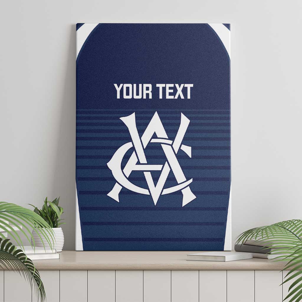 Custom Victoria Cricket Canvas Wall Art Go Champions - Sporty Style