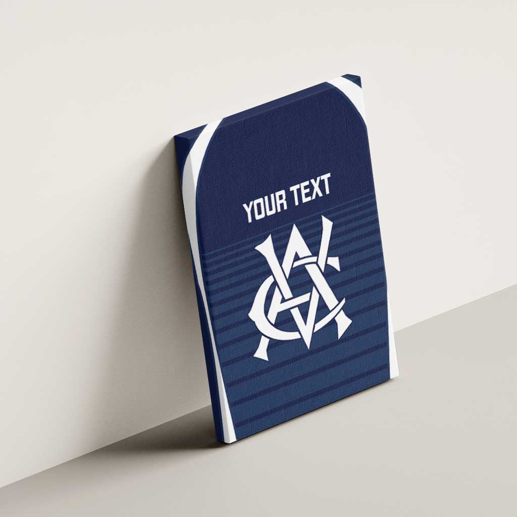 Custom Victoria Cricket Canvas Wall Art Go Champions - Sporty Style