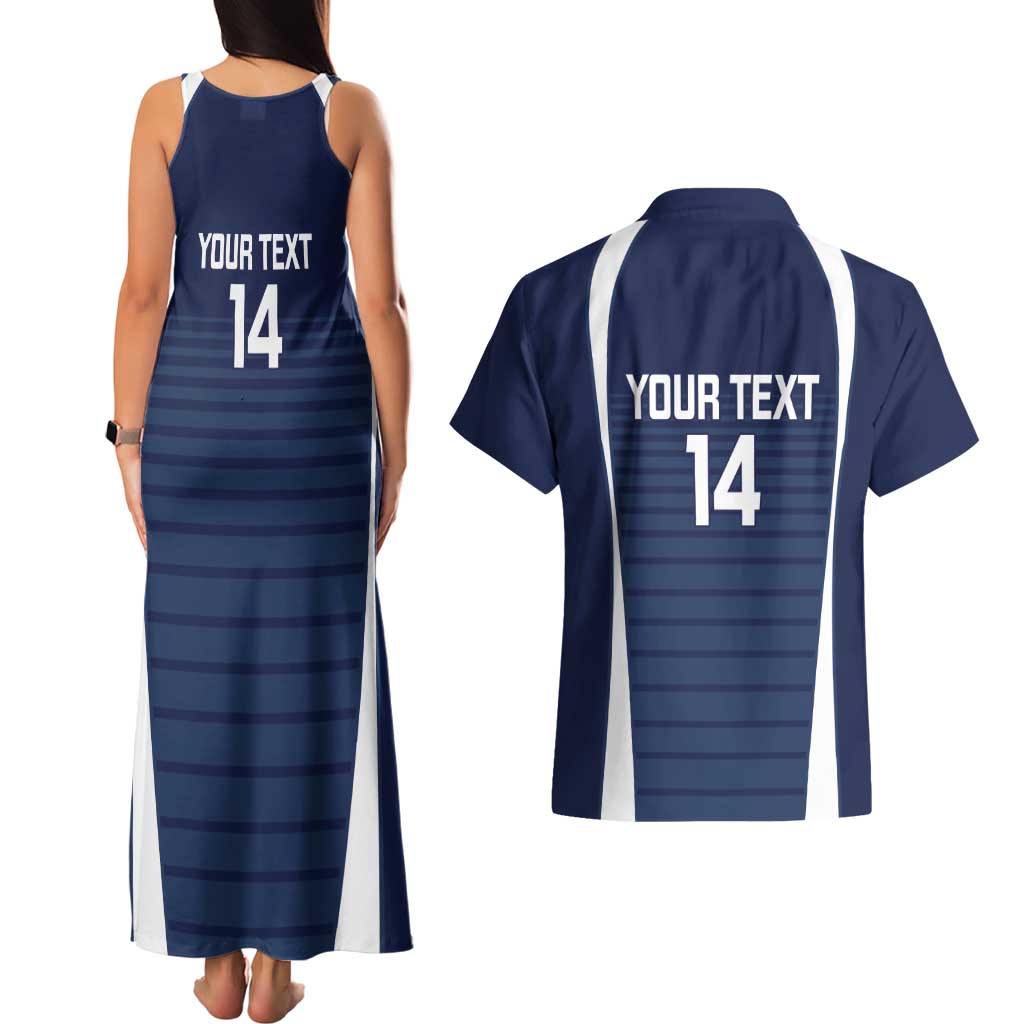 Custom Victoria Cricket Couples Matching Tank Maxi Dress and Hawaiian Shirt Go Champions - Sporty Style