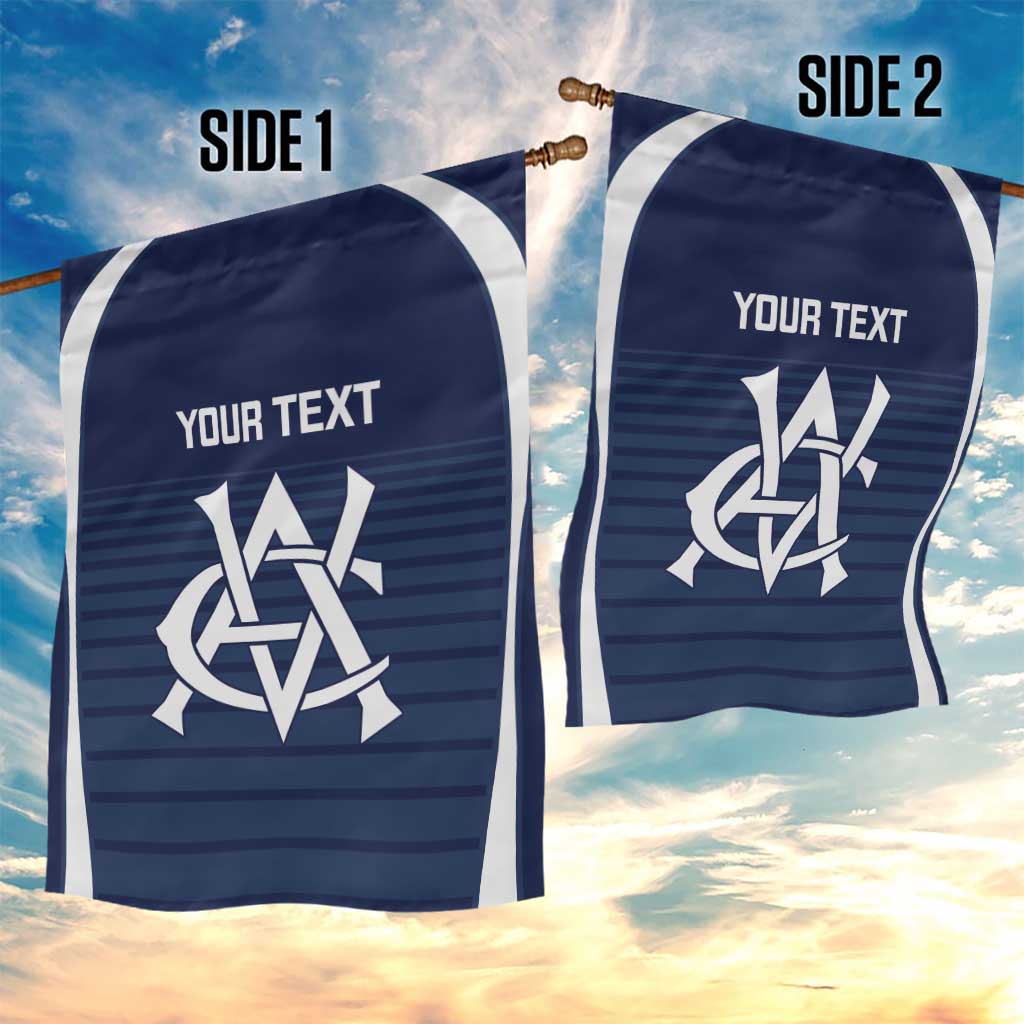 Custom Victoria Cricket Garden Flag Go Champions - Sporty Style
