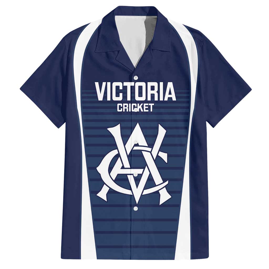 Custom Victoria Cricket Hawaiian Shirt Go Champions - Sporty Style