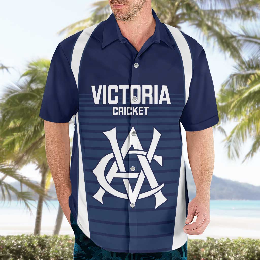 Custom Victoria Cricket Hawaiian Shirt Go Champions - Sporty Style