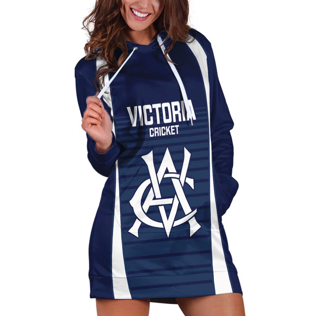 Custom Victoria Cricket Hoodie Dress Go Champions - Sporty Style